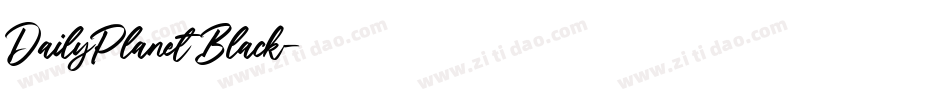 DailyPlanet Black字体转换